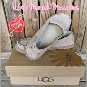 UGG NIB Marrah Moccasin in Fawn, Sz 6
